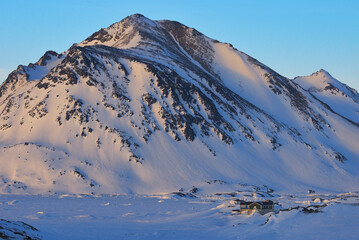 Hotel on glacier in Greenland