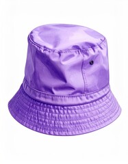 Shiny purple hat, isolated on white background