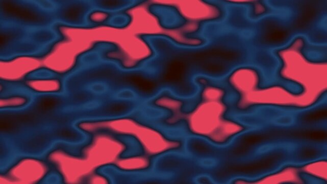 Abstract Colorful Pattern Clusters Moving in Vibrant Pink and Blue Tones