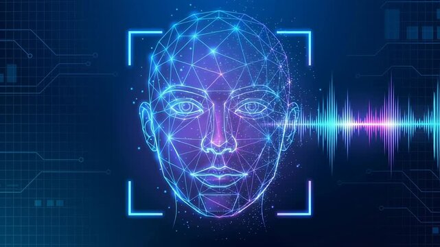 Smart ai face recognition technology with synthetic voice cloning detects deepfake calls and scam threats using advanced ai security systems for personal identity protection