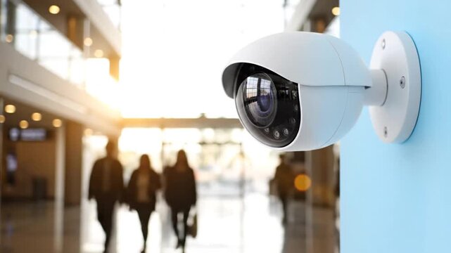 Security camera in public space.