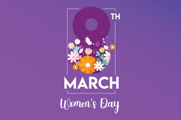 Floral 8th March Women's Day Celebration