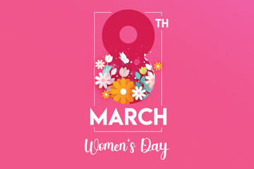 International Women's Day March 8th Floral Celebration