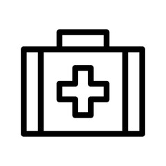 Obraz premium First Aid Kit Icon Vector Symbol Design Illustration