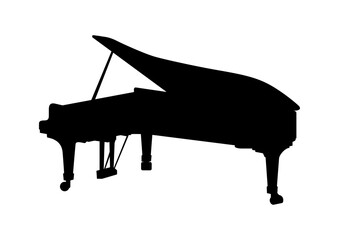 グランドピアノのシルエット