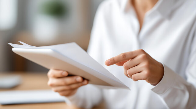 Business owner reviewing insurance documents on digital tablet, policy examination professional, coverage analysis entrepreneur, financial protection planning, defocused office bac