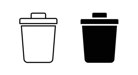 Trash Can Icon Vector for Delete and Remove, trash can icon, delete symbol, remove icon, bin vector
