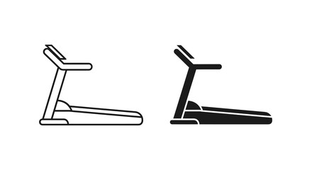 Treadmill Icon Vector for Fitness and Exercise, treadmill icon, fitness equipment, gym symbol, workout icon
