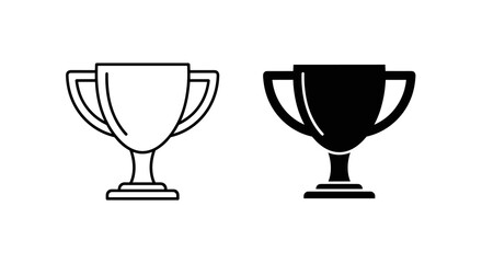 Trophy Icon Vector for Awards and Achievements, trophy icon, award icon, achievement symbol, success icon
