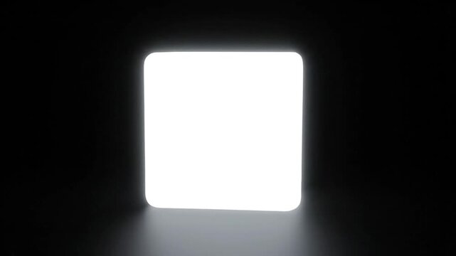 Smoke transform into fog in a dark room with transform effect