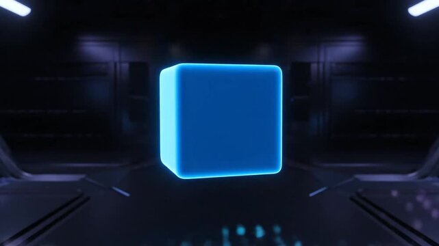 Transforming neon lights create a futuristic ambiance in a dark room with wavy patterns.