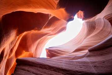 Obraz premium Desert slot canyon abstract formations