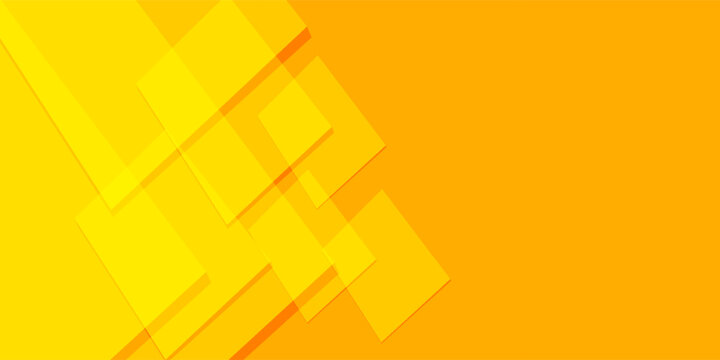 Abstract Yellow Geometric Background with Overlapping Rectangles