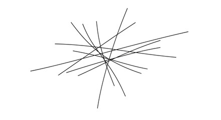 A complex network of intersecting lines on a white background © Areeba shahid