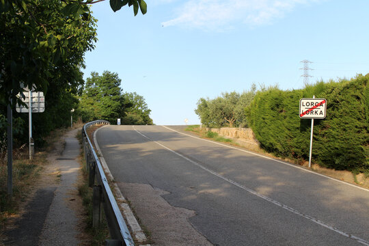 Leaving Lorca on path during Camino de Santiago Frances in July 2024