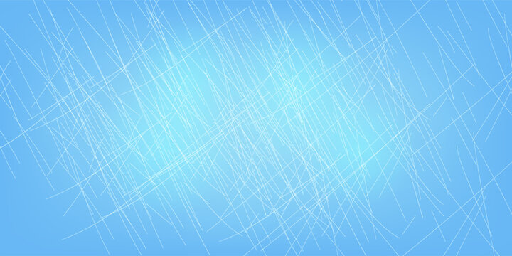 Winter blue background with a hockey scratched ice texture.Vector ilustration
