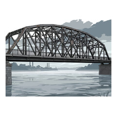 Obraz premium Lebaran celebration with mosque and crescent moon decorations