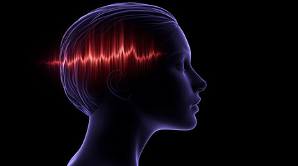 Obraz premium Biocurrents in humans.