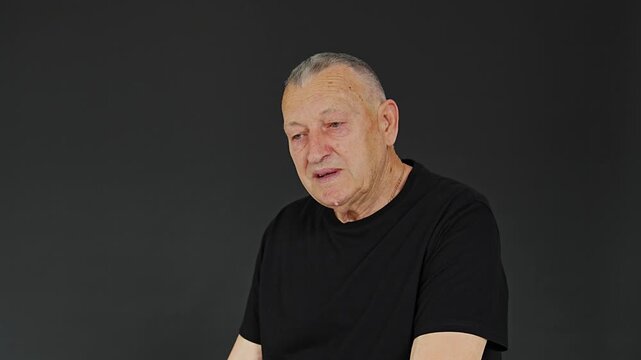 Sharing thoughts in a studio setting with a man talking