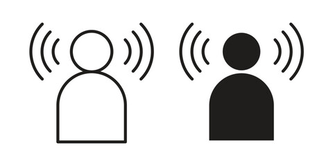 Brand awareness icon. simple thin line icon vector illustration pack on white