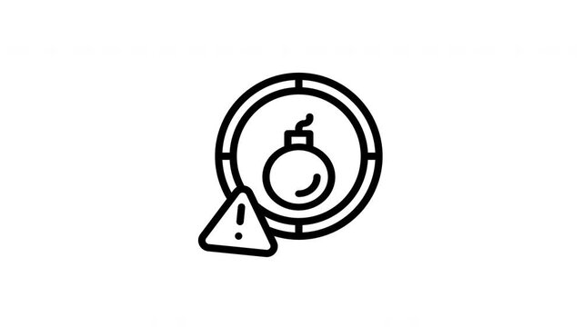 explosive material animated icon