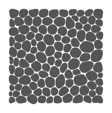 Contrast dark gray pebbles abstract pattern texture stones