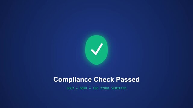 Digital Compliance Verified Successfully A Green Checkmark Indicates Task Completion and Approval for Business Operations