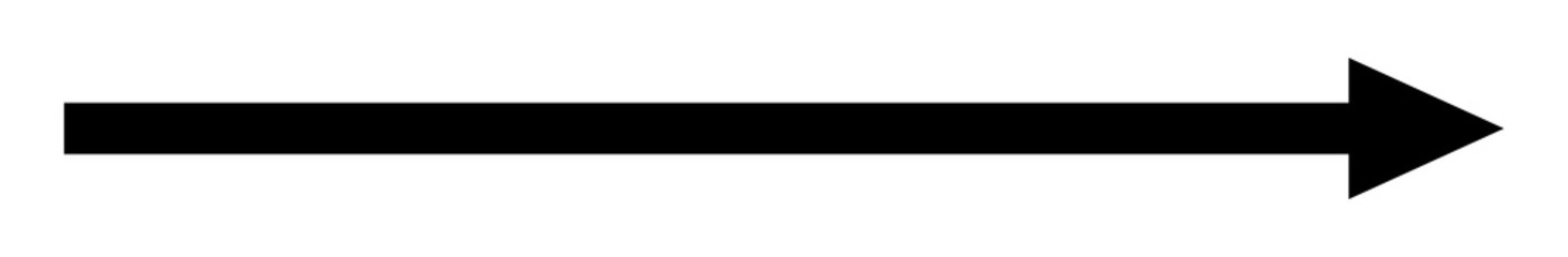 Obraz premium Minimal Straight line Arrow Direction Icon isolated on transparent background