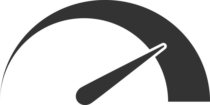 Speedometer icon indicating high performance and rapid progress towards a goal