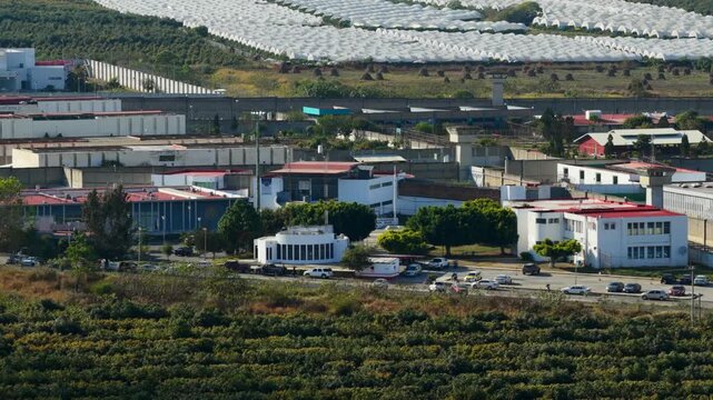 Aerial View Of The PGR Penal Ciudad Guzman In Carr. Estatal el Grullo-Ciudad Guzman, Jalisco, Mexico.