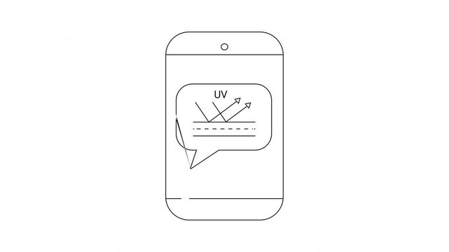 UV Protection App - Smartphone Interface for Sun Safety.