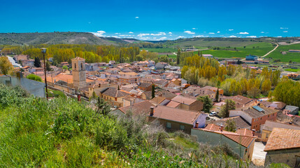 Traditional Architecture, Old Town, Fuentidue&ntilde;a, Segovia, Castilla y Le&oacute;n, Spain, Europe
