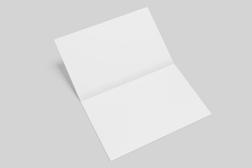 Folded Business Card Mockup 