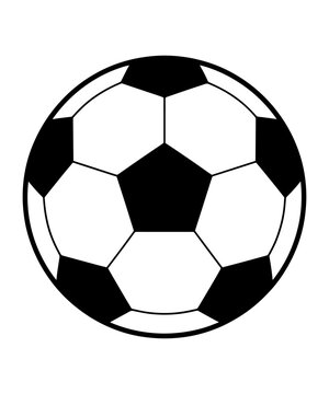 Mystery Classic Soccer Ball Silhouette Icon Door Corner Design