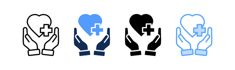 Obraz premium Health Care Icon Multiple Style