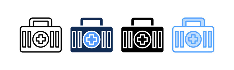 Obraz premium First Aid Icon Multiple Style