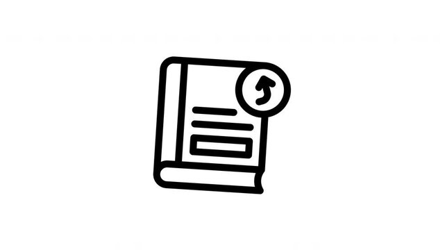 book return animated icon