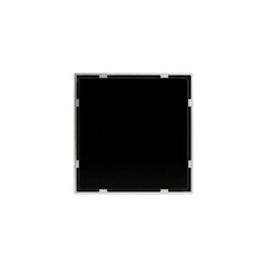 Obraz premium Metallic square frame with a black fill