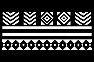Geometric pattern with chevrons and diamonds