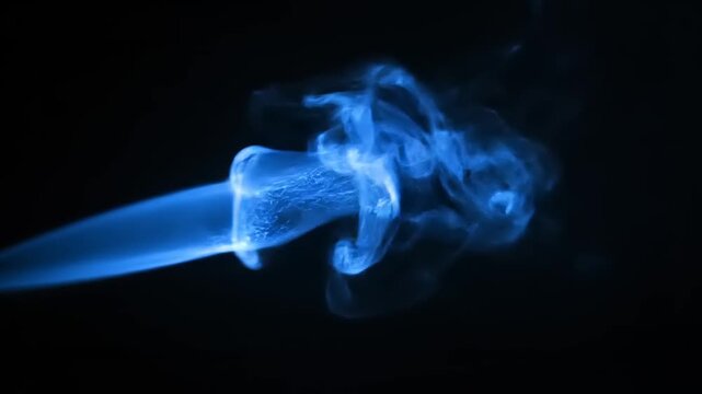 Adobepremiumvideo of smoke flowing through air on runway at night with model walking