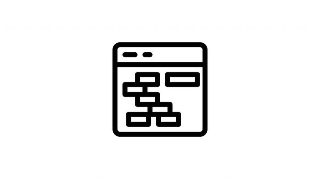 gantt chart animated icon