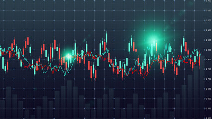 Market trends show fluctuations in data over a specified time period