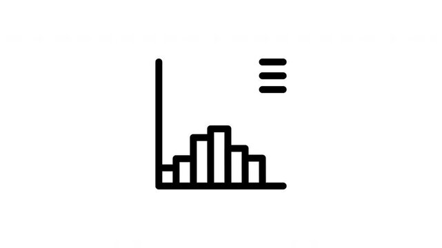 histogram animated icon
