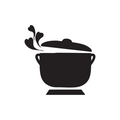 Cooking Pan Icon  Vector Illustration