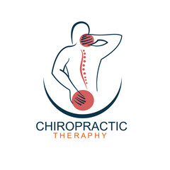 Obraz premium Neck Pain Treatment Icon chiropractic 
