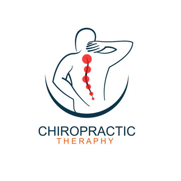 Spinal Decompression Vector Icon chiropractic