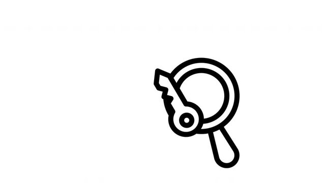keyword analysis animated icon