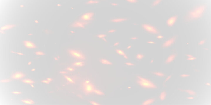 Bright orange flames with glowing tips, soft flickering motion and realistic sparks for digital fire overlays PNG