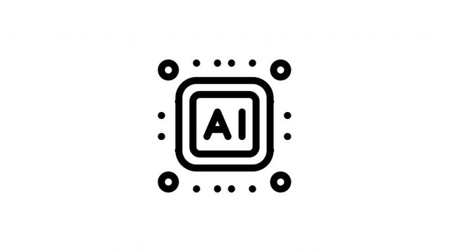machine learning animated icon