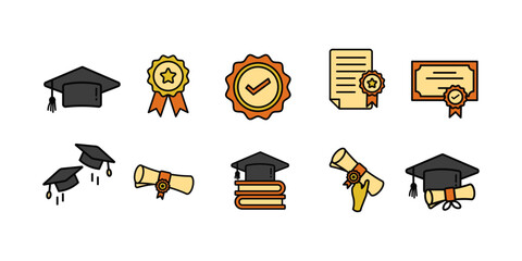 Graduation Illustration Set